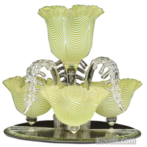 What are some tips for buying antique glass vases?