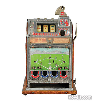 Antique Coin Operated Slot Machine